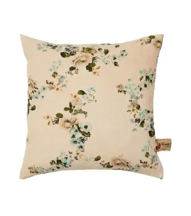 The House of Lyria Vetiver floral linen canvas cushion | Thumbnail 1