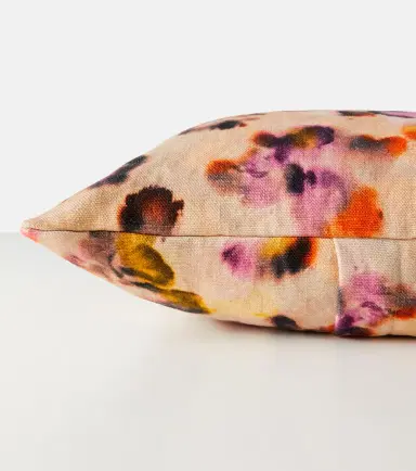 The House of Lyria Amyris printed linen cushion | Thumbnail 4