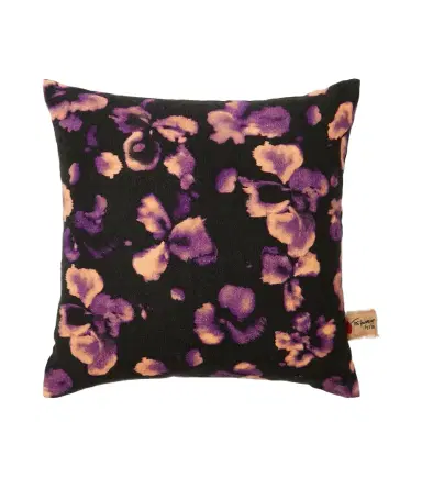 The House of Lyria Yuzu floral linen canvas cushion | Thumbnail 1
