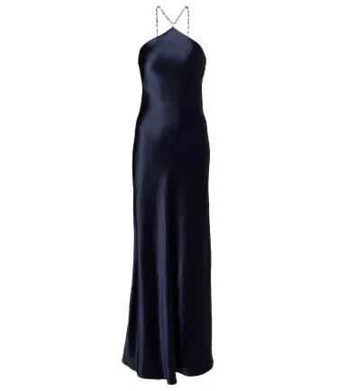 Staud Cadence halterneck satin slip dress | Thumbnail 1