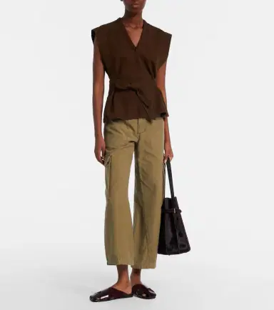 Citizens of Humanity Thassos cropped cotton twill cargo pants | Thumbnail 2 Citizens of Humanity Thassos cropped cotton twill cargo pants | Thumbnail 2