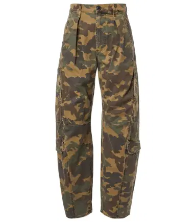 Citizens of Humanity Flight camouflage twill barrel-leg pants | Thumbnail 1 Citizens of Humanity Flight camouflage twill barrel-leg pants | Thumbnail 1