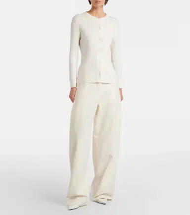 The Row Okino cotton and silk jersey cardigan | Thumbnail 2 The Row Okino cotton and silk jersey cardigan | Thumbnail 2
