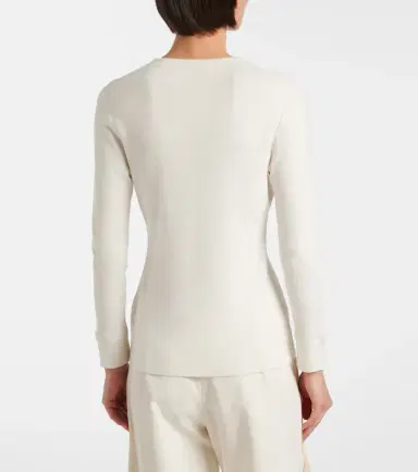 The Row Okino cotton and silk jersey cardigan | Thumbnail 3 The Row Okino cotton and silk jersey cardigan | Thumbnail 3