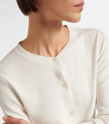 The Row Okino cotton and silk jersey cardigan | Thumbnail 4 The Row Okino cotton and silk jersey cardigan | Thumbnail 4
