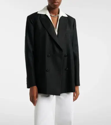 Blazé Milano Blazé Milano Nightbreak pinstripe virgin wool blazer | Thumbnail 5