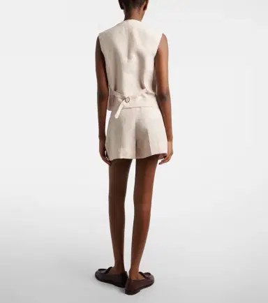 Blazé Milano Blazé Milano Selle pleated linen shorts | Thumbnail 3