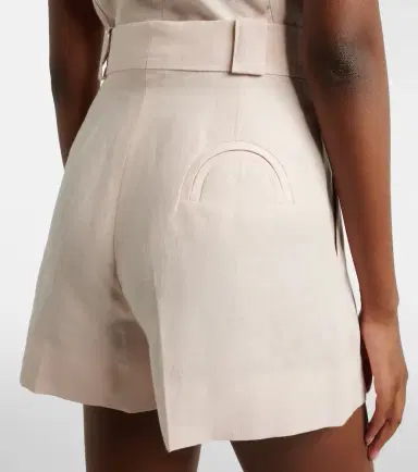 Blazé Milano Blazé Milano Selle pleated linen shorts | Thumbnail 4