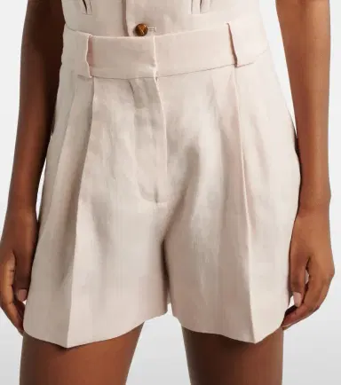 Blazé Milano Blazé Milano Selle pleated linen shorts | Thumbnail 5