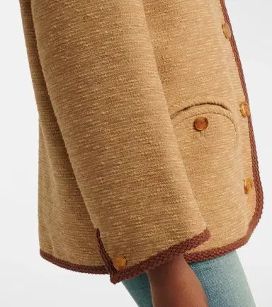 Blazé Milano Blazé Milano Curly cotton and linen-blend jacket | Thumbnail 3