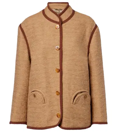 Blazé Milano Blazé Milano Curly cotton and linen-blend jacket | Thumbnail 1