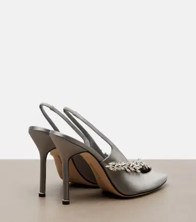 Balenciaga x Manolo Blahnik satin slingback pumps | Thumbnail 2