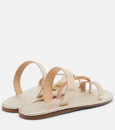 Ancient Greek Sandals Daphnae metallic leather sandals | Thumbnail 2