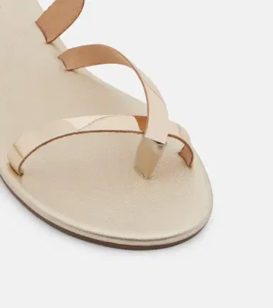 Ancient Greek Sandals Daphnae metallic leather sandals | Thumbnail 3