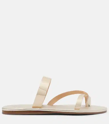 Ancient Greek Sandals Daphnae metallic leather sandals | Thumbnail 4
