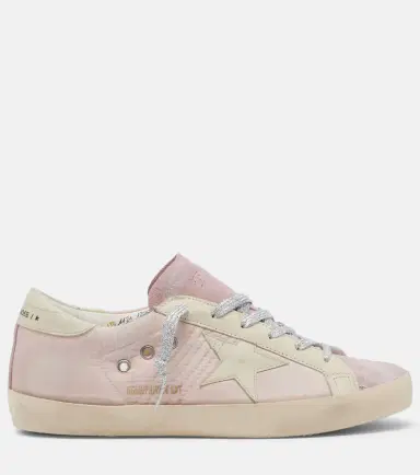 Golden Goose Super-Star leather-trimmed sneakers | Thumbnail 2 Golden Goose Super-Star leather-trimmed sneakers | Thumbnail 2