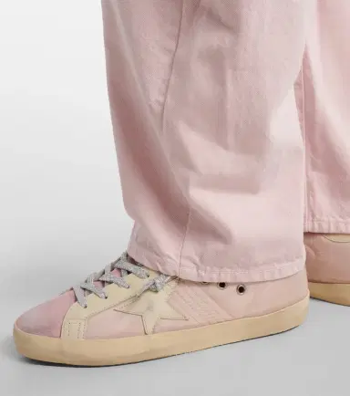 Golden Goose Super-Star leather-trimmed sneakers | Thumbnail 5 Golden Goose Super-Star leather-trimmed sneakers | Thumbnail 5