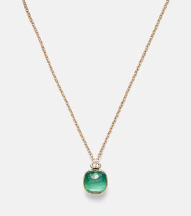 Pomellato Nudo Classic 18kt rose and white gold necklace with gemstones | Thumbnail 5