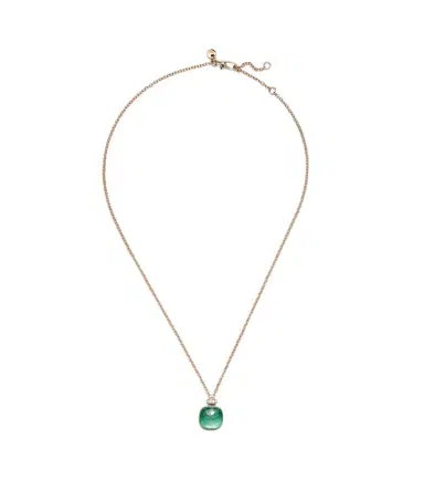 Pomellato Nudo Classic 18kt rose and white gold necklace with gemstones | Thumbnail 1