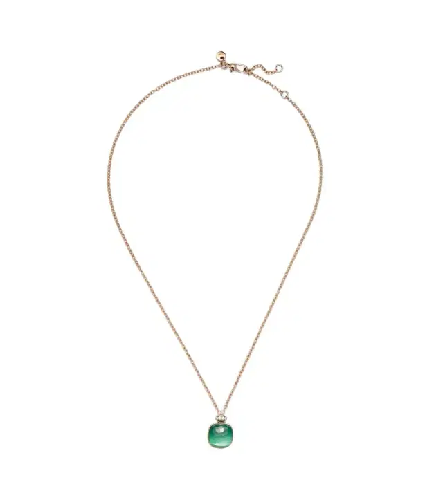 Pomellato Nudo Classic 18kt rose and white gold necklace with gemstones