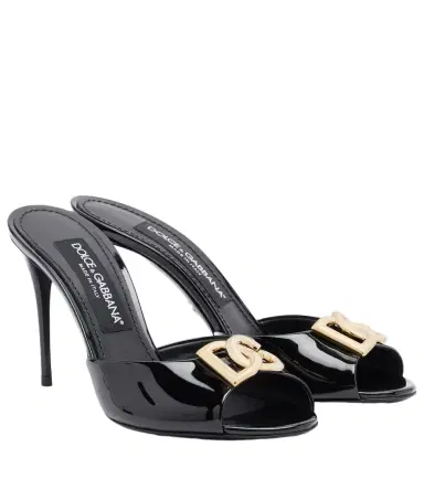 Dolce & Gabbana DG patent leather mules | Thumbnail 1 Dolce & Gabbana DG patent leather mules | Thumbnail 1