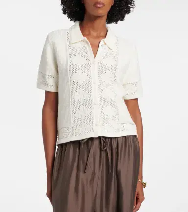 Velvet Rosemond open-knit cotton and cashmere top | Thumbnail 3 Velvet Rosemond open-knit cotton and cashmere top | Thumbnail 3