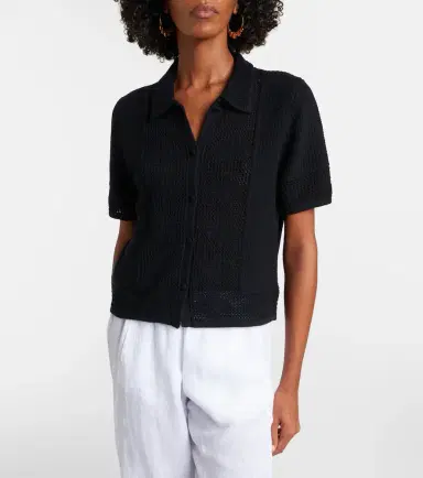 Velvet Rosemond open-knit cotton and cashmere top | Thumbnail 2 Velvet Rosemond open-knit cotton and cashmere top | Thumbnail 2