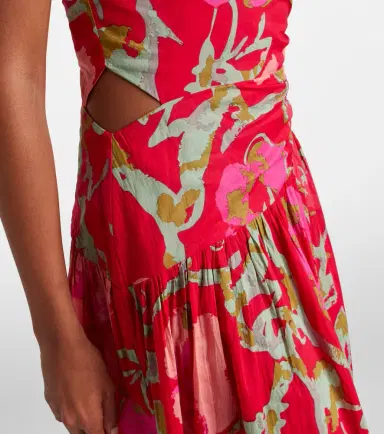Velvet Cosima floral cotton midi dress | Thumbnail 2