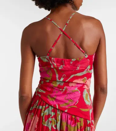 Velvet Cosima floral cotton midi dress | Thumbnail 5