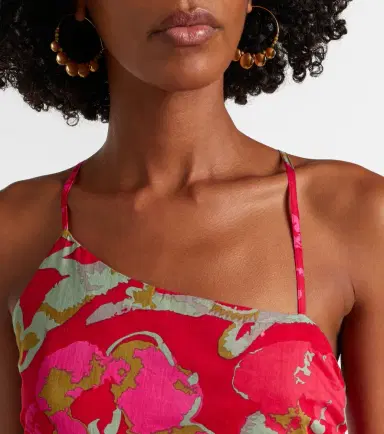 Velvet Cosima floral cotton midi dress | Thumbnail 6