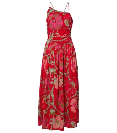Velvet Cosima floral cotton midi dress | Thumbnail 1