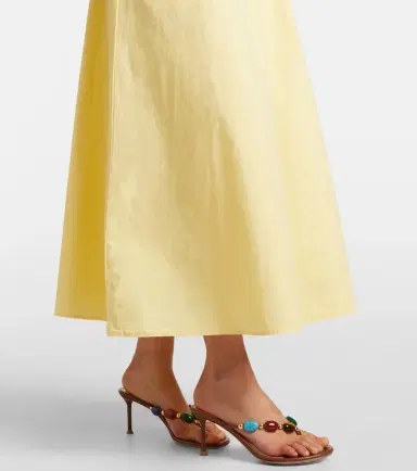 Velvet Romilly cotton-blend midi dress | Thumbnail 2