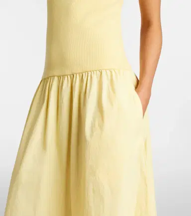Velvet Romilly cotton-blend midi dress | Thumbnail 4