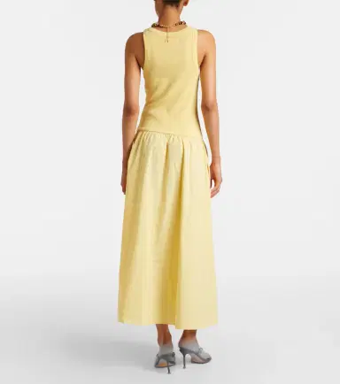 Velvet Romilly cotton-blend midi dress | Thumbnail 5