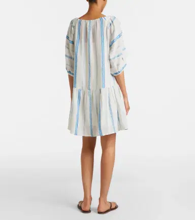 Velvet Selita tiered cotton jacquard minidress | Thumbnail 5