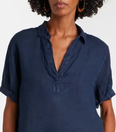 Velvet Vivica linen top | Thumbnail 3 Velvet Vivica linen top | Thumbnail 3