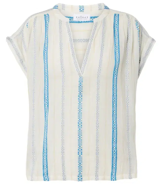 Velvet Tallula cotton jacquard top