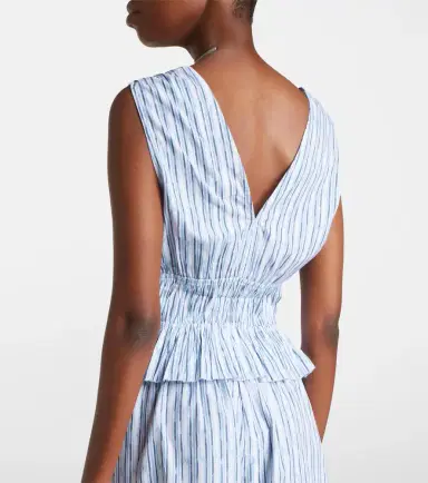 Velvet Verena striped cotton-blend top | Thumbnail 5 Velvet Verena striped cotton-blend top | Thumbnail 5