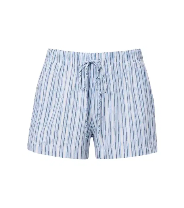 Velvet Ebba striped cotton-blend shorts