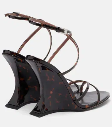 Paris Texas Nina printed patent leather wedge sandals | Thumbnail 3 Paris Texas Nina printed patent leather wedge sandals | Thumbnail 3