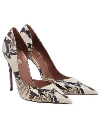 Paris Texas Vera snake-effect leather pumps | Thumbnail 1 Paris Texas Vera snake-effect leather pumps | Thumbnail 1
