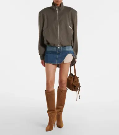 Paris Texas Stiletto suede knee-high boots | Thumbnail 5 Paris Texas Stiletto suede knee-high boots | Thumbnail 5