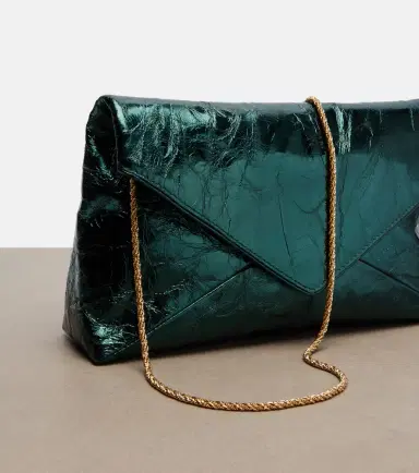 Dries Van Noten Medium metallic leather clutch | Thumbnail 2 Dries Van Noten Medium metallic leather clutch | Thumbnail 2
