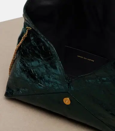 Dries Van Noten Medium metallic leather clutch | Thumbnail 3 Dries Van Noten Medium metallic leather clutch | Thumbnail 3