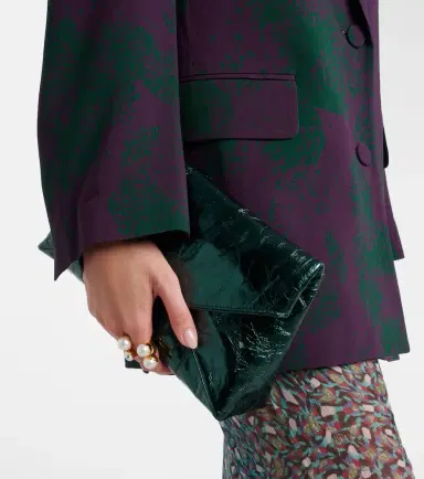 Dries Van Noten Medium metallic leather clutch | Thumbnail 6 Dries Van Noten Medium metallic leather clutch | Thumbnail 6