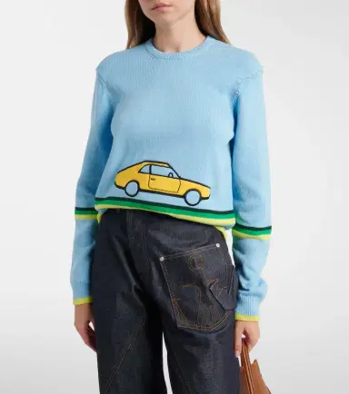 JW Anderson Embroidered cotton sweater | Thumbnail 5