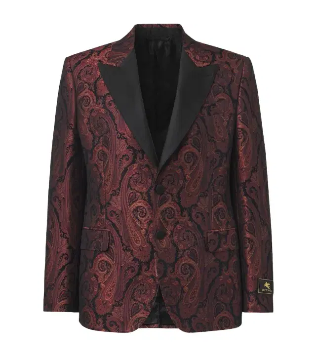 Paisley jacquard blazer