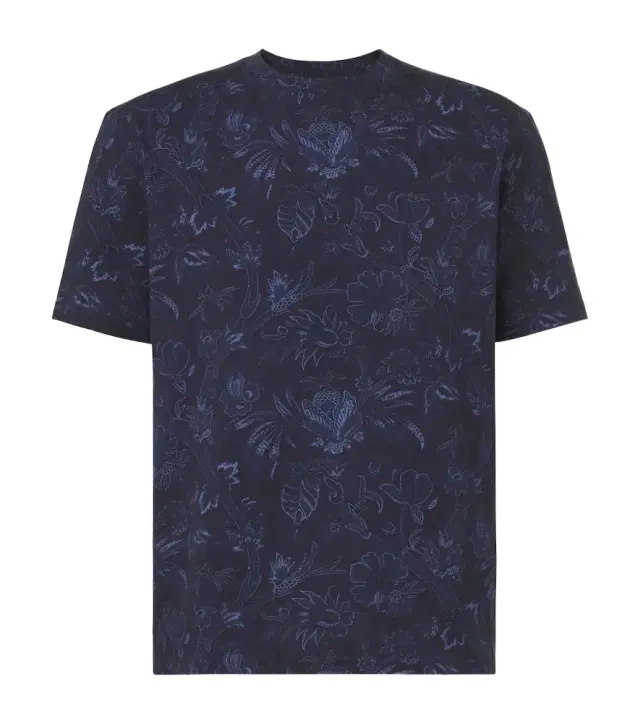 Floral cotton T-shirt