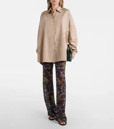 Dries Van Noten Printed wide-leg pants | Thumbnail 3