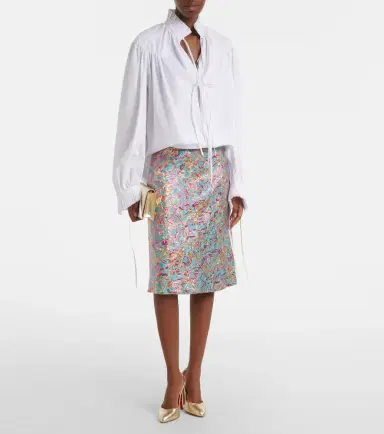 Christian Louboutin Fannylove metallic leather slingback pumps | Thumbnail 5 Christian Louboutin Fannylove metallic leather slingback pumps | Thumbnail 5